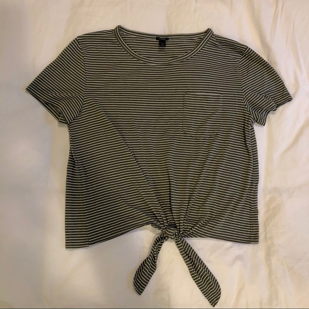 J. Crew Tie Front T-Shirt